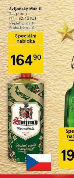 Tesco Pivo svijanský máz 11 nabídka