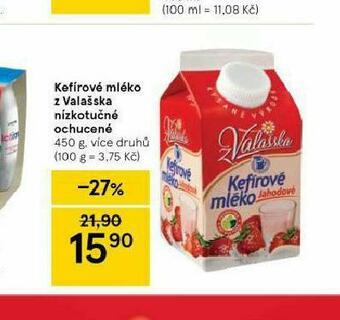 Tesco Kefírové mléko z valašska nízkotučné ochucené nabídka