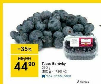 Tesco Borůvky nabídka