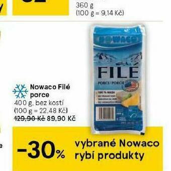 Tesco Nowaco filé porce nabídka