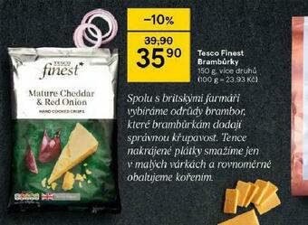Tesco Tesco finest brambůrky nabídka