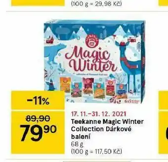 Tesco Teekanne magic winter collection dárkové balení nabídka