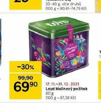 Tesco Loyd malonový požitek nabídka