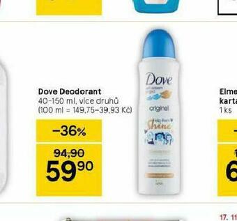 Tesco Dove deodorant nabídka