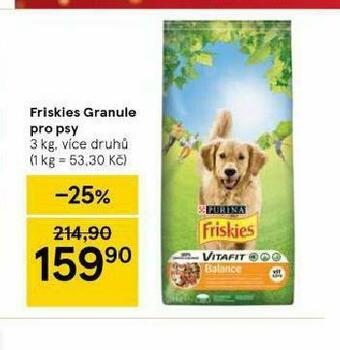 Tesco Friskies granule pro psy nabídka