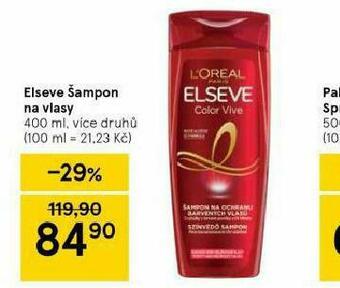 Tesco Loreal elseve šampon nabídka