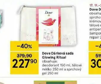 Tesco Dove dárková sada glowing ritual nabídka