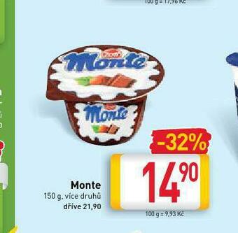 Billa Zott monte nabídka