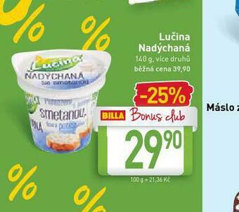 Billa Lučina nadýchaná nabídka