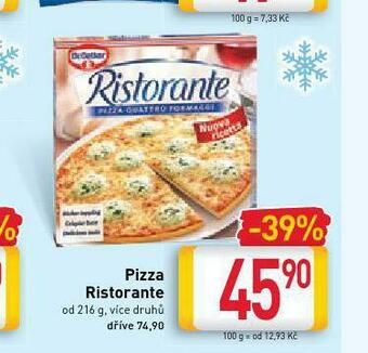 Billa Pizza ristorante nabídka