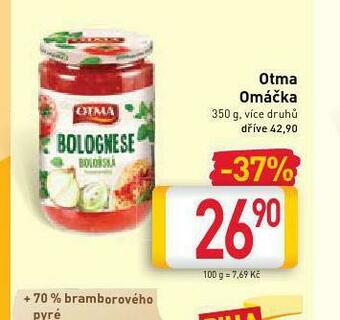 Billa Otma omáčka nabídka