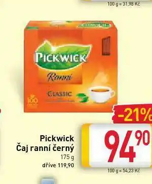 Billa Pickwick ranní čaj nabídka