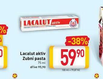 Billa Lacalut aktiv zubní pasta nabídka