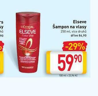 Billa Loreal elseve šampon nabídka