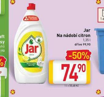 Billa Jar prostředek na mytí nádobí nabídka