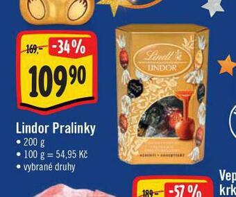 Jip Lindor pralinky nabídka