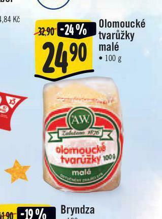 Jip Olomoucké tvarůžky nabídka