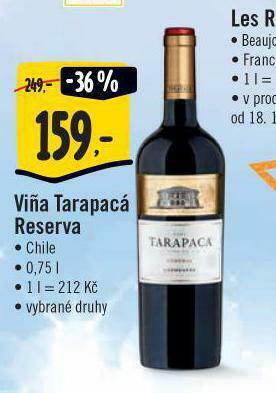 Jip Vina tarapacá reserva nabídka