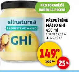 Penny Market Přepuštěné máslo ghí nabídka