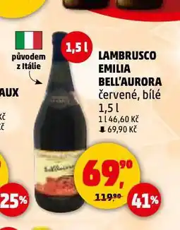 Penny Market Lambrusco emilia bell'aurora nabídka