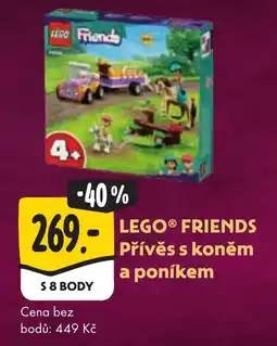Albert LEGO® FRIENDS Přívěs s koněm a poníkem nabídka