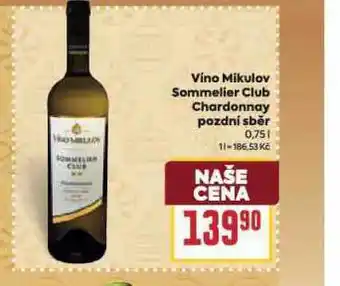 Billa Víno mikulov sommelier club nabídka