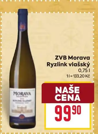 Billa ZVB Morava Ryzlink vlašský nabídka