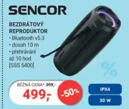Planeo Elektro SENCOR Bezdrátový reproduktor nabídka