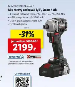 Lidl Aku rázový utahovák nabídka