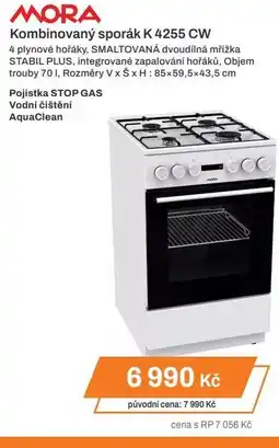 MORA Kombinovaný sporák K 4255 CW