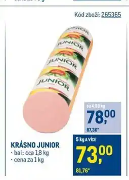 Makro Krásno junior nabídka