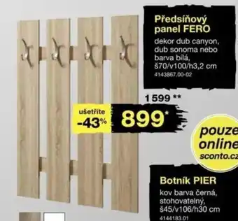 Sconto Předsíňový panel fero nabídka