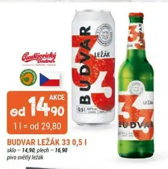 Trefa Budvar Ležák 33 0,5l nabídka