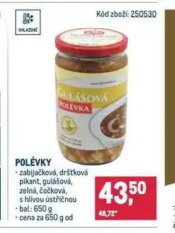 Makro Polévka s hlívou ústřičnou nabídka