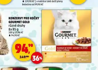 Penny Market Gourmet gold konzervy pro kočky nabídka