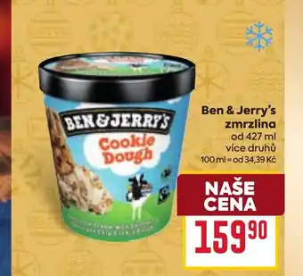 Billa Ben & Jerry's zmrzlina nabídka