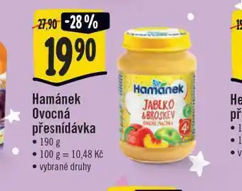 Jip Hamánke ovocná přesnídávka nabídka