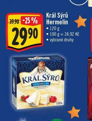 Jip Král sýrů hermelín nabídka