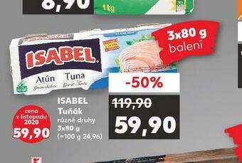 Kaufland Isabel tuňák nabídka