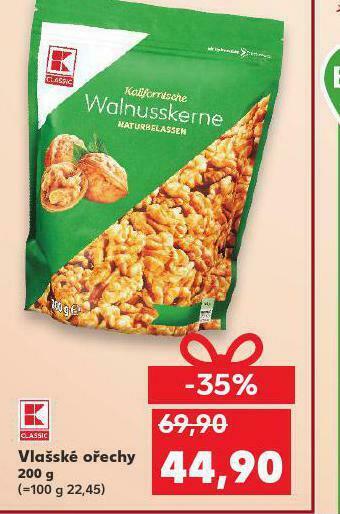 Kaufland Vlašské ořechy nabídka