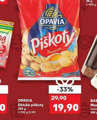 Kaufland Opavia dětské piškoty nabídka