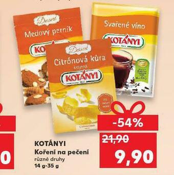 Kaufland Kotányi koření na pečení nabídka