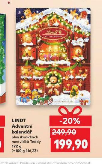 Kaufland Lindt adventní kalendář nabídka