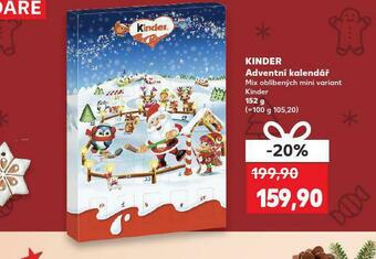 Kaufland Kinder adventní kalendář nabídka