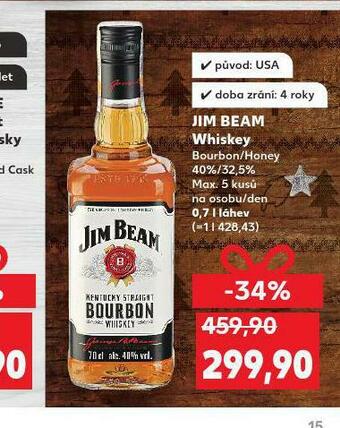 Kaufland Jim beam whiskey nabídka