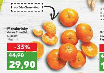 Kaufland Mandarinky nabídka