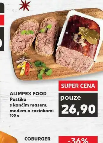 Kaufland Paštika s kančím masem, medem a rozinkami nabídka