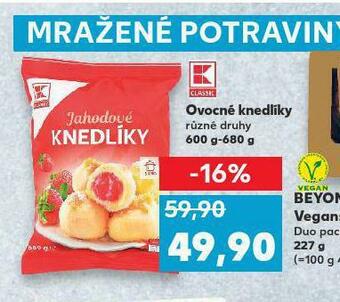 Kaufland Ovocné knedlíky nabídka
