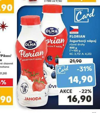 Kaufland Florian jogurtový nápoj nabídka