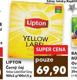 Kaufland Lipton černý čaj nabídka